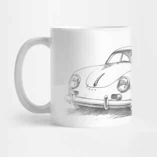 Chalk drawing - cars Mug